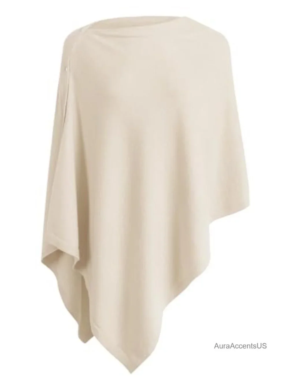 6-Way Versatile Knit Shawl Poncho Sweater Button Scarf Wrap